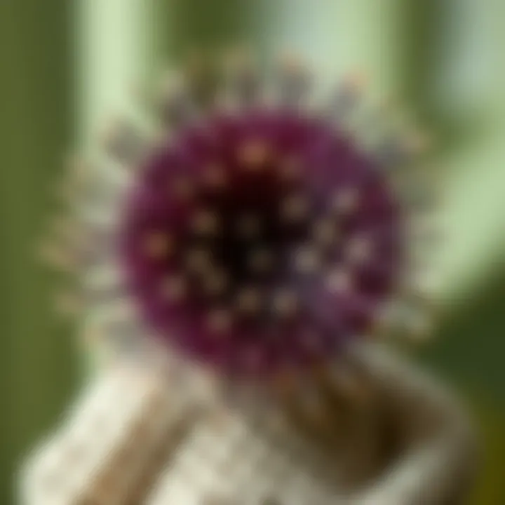 Creative Textile Art with Floss Needle Creative textile art piece made with a floss needle