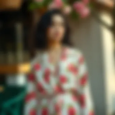 Layered Styling with Floral Prints A styled outfit showcasing layering techniques with floral prints