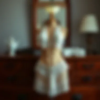 The Beauty of Lace: A Timeless Elegance in Lingerie Elegant lace lingerie set displayed on a vintage dresser