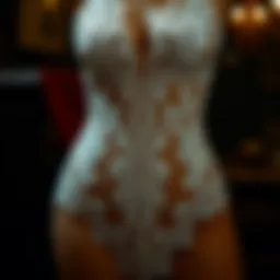 Elegant lace bodywear showcasing intricate designs