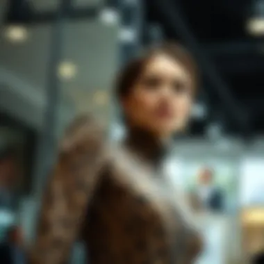 The Elegant Display of the Leopard Zipper Dress Elegant leopard zipper dress on a stylish display