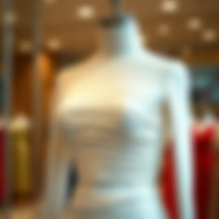 Elegant ruched bust bodycon dress showcased on a mannequin