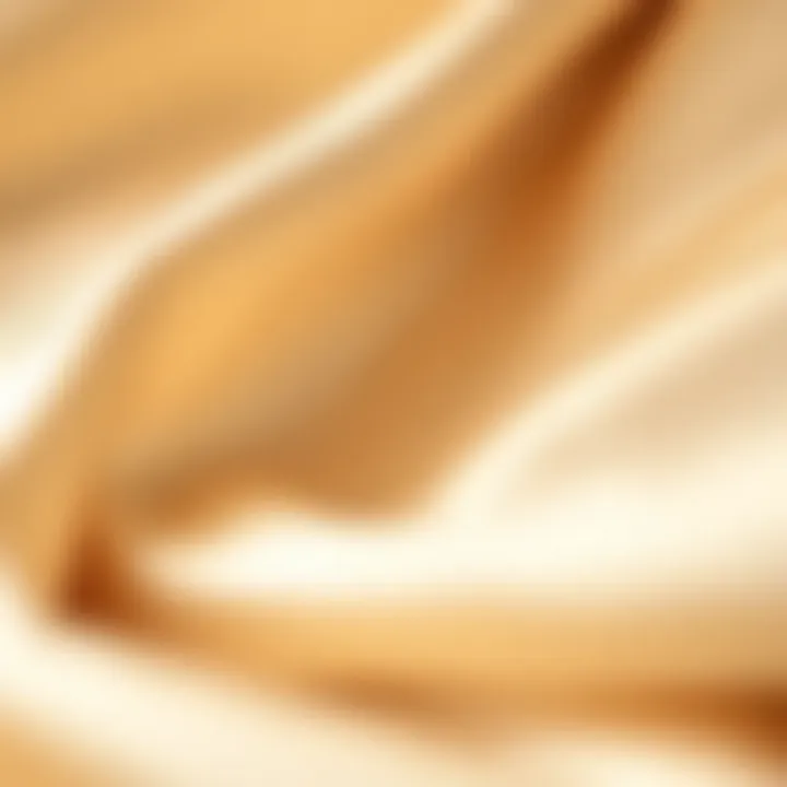 Close-up of luxurious silk texture