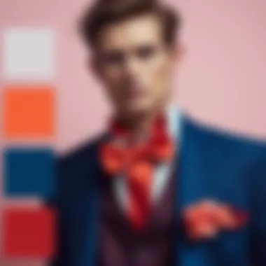 Color palette showcasing complementary hues for suits and accessories