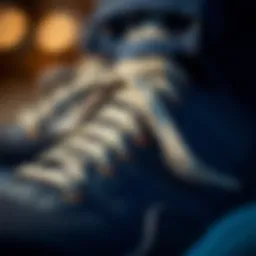 A close-up image showcasing the intricate materials used in Sketchers footwear.