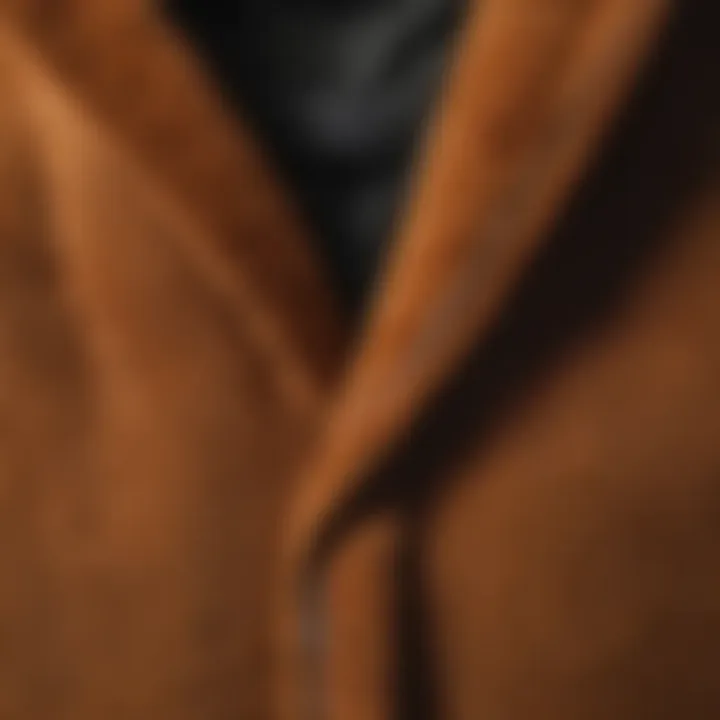 Image showcasing the inner fleece lining of the jacket