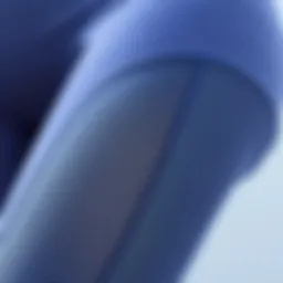 A close-up of innovative fabric technology used in shapewear workout pants, highlighting its unique texture and stretchability.