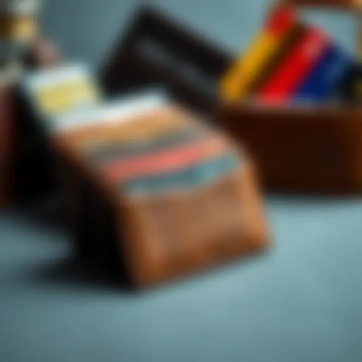 Variety of card holders made from different materials