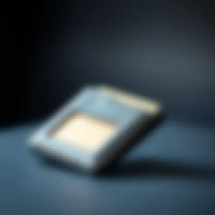 Modern card holder with sleek materials and ID window