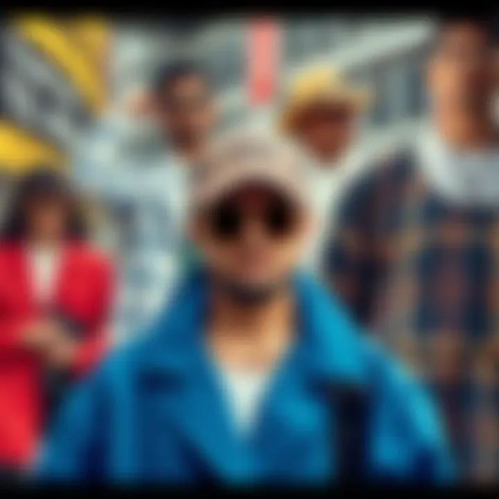 Cultural Influences on Fashion A vivid collage illustrating cultural influences on fashion.