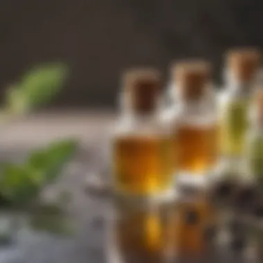 Sustainable materials used in essential oil bottles