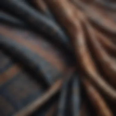 Intricate Fabric Patterns in Dressy Scarf Wrap Elegant scarf wrap showcasing intricate fabric patterns