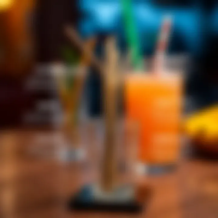Infographic showcasing benefits of foldable metal straws