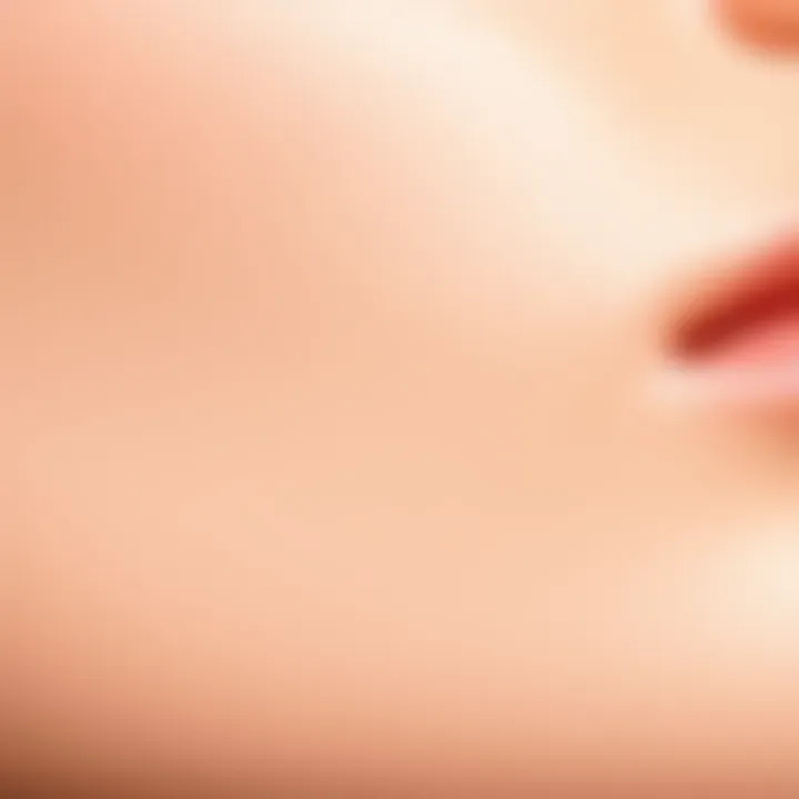 Radiant Skin After Waxing Close-up of a smooth and radiant skin surface after hair removal.