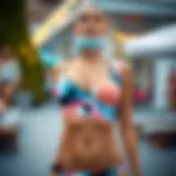 Fashionable 2 in 1 Tankini Swim Top Stylish 2 in 1 tankini swim top design