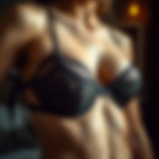 Demi bra showcasing its design and structure