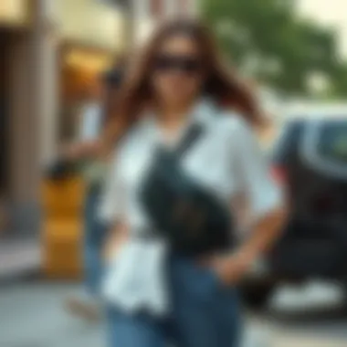 Versatile Styling with Waist Bags Women pairing waist bags with different outfits