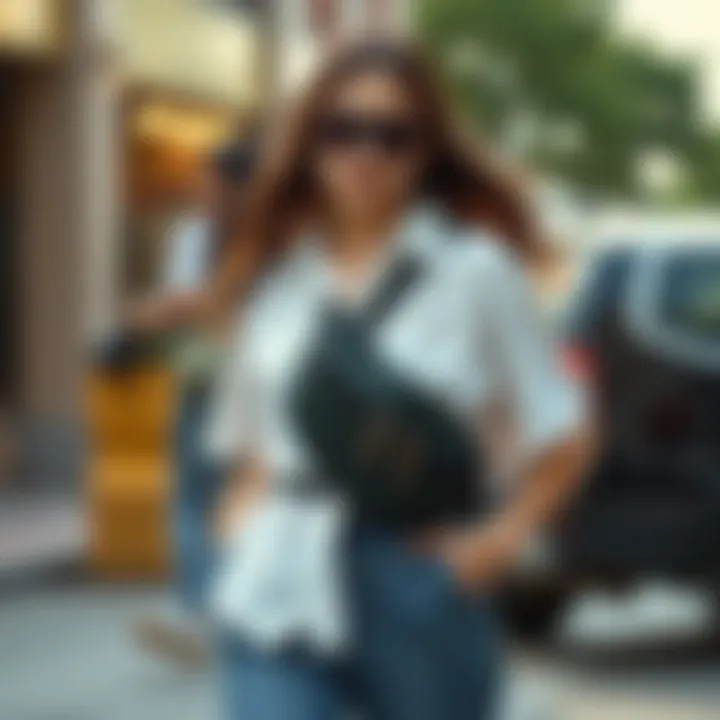 Versatile Styling with Waist Bags Women pairing waist bags with different outfits