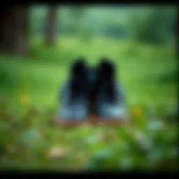 Showcasing a stylish waterproof shoes bag in a natural setting.