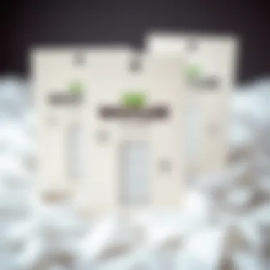 Sustainable Packaging for White Nail Stickers Sustainable packaging concept featuring nail stickers