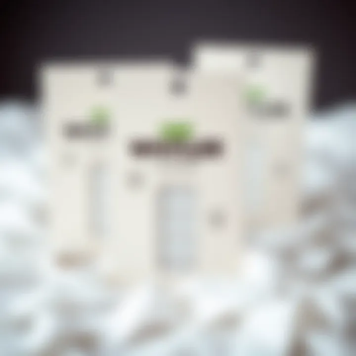 Sustainable Packaging for White Nail Stickers Sustainable packaging concept featuring nail stickers