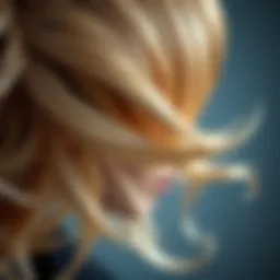 Close-up of a luxurious wiglet hair topper showcasing intricate design