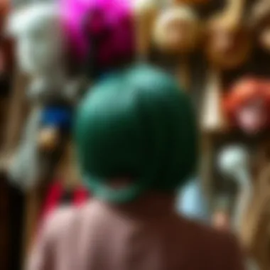 Materials Used in Wiglet Hair Toppers Variety of materials used in crafting wiglet hair toppers